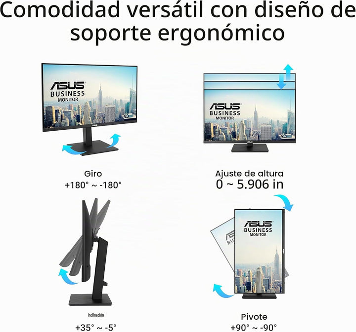 ASUS Monitor de negocios 4K de 27" (VA27UQSB) - UHD (3840 x 216...