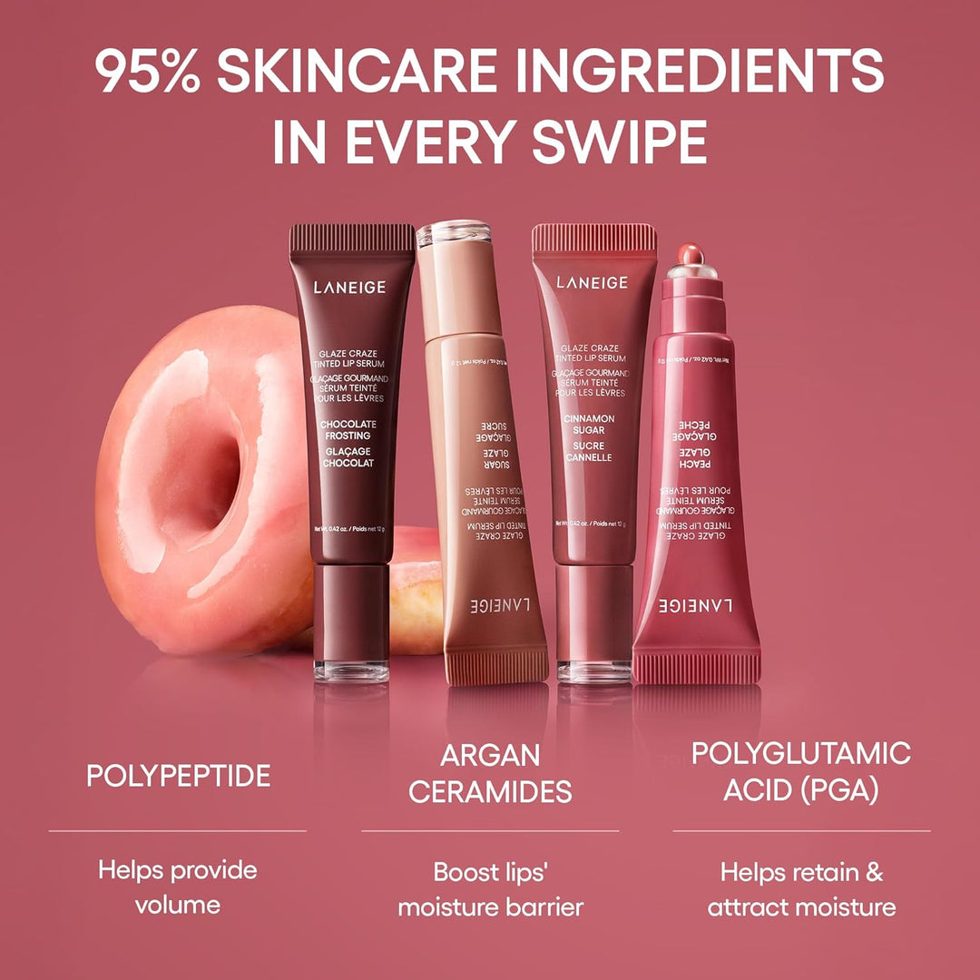 LANEIGE - Suero labial brillante Glaze Craze: Suero labial hidratan...