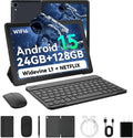 HiGrace 2025 última tablet Android 15 mejorada de 10 pulgadas, 24GB+128GB+1TB de expansión