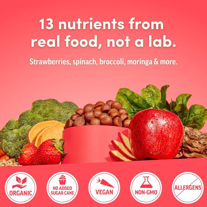 Llama Naturals Multivitamínico para mujeres y hombres, gomitas vega...