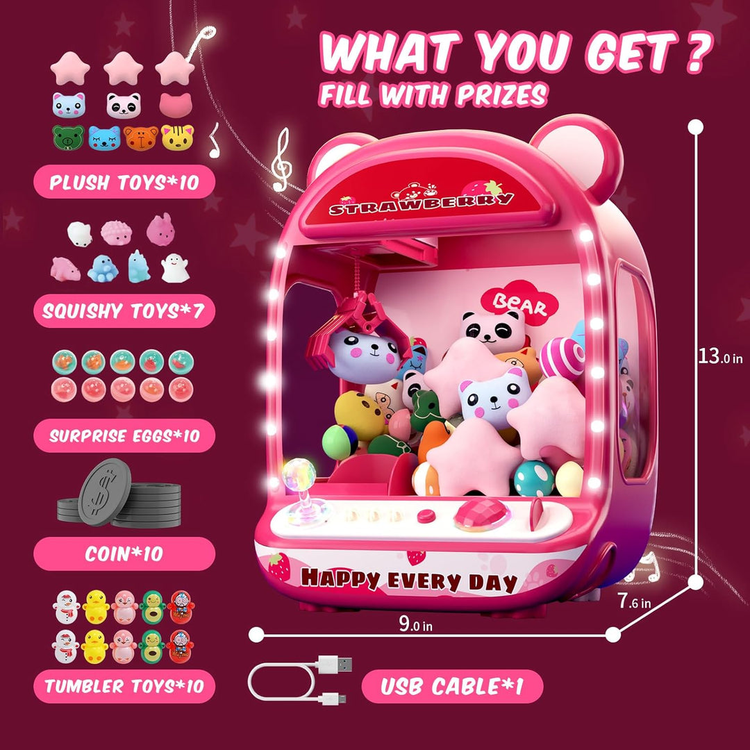 Skirfy Máquinas de garras para niños, juguetes de unicornios para n...
