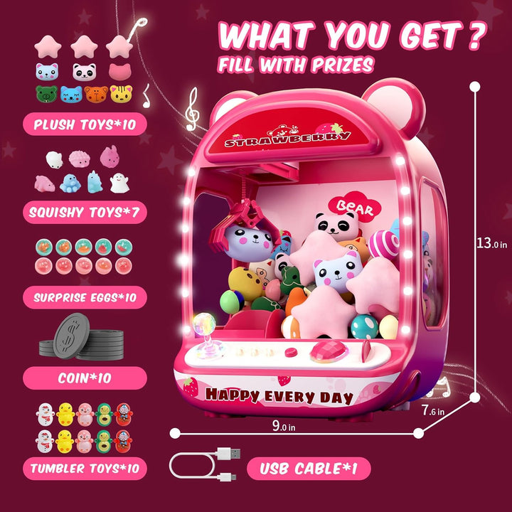 Skirfy Máquinas de garras para niños, juguetes de unicornios para n...