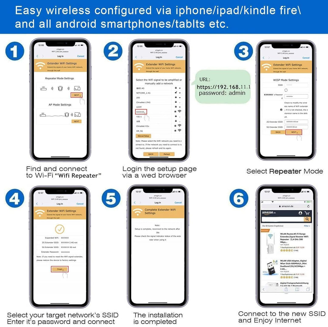 Extensor WiFi extensores WiFi amplificador de señal para