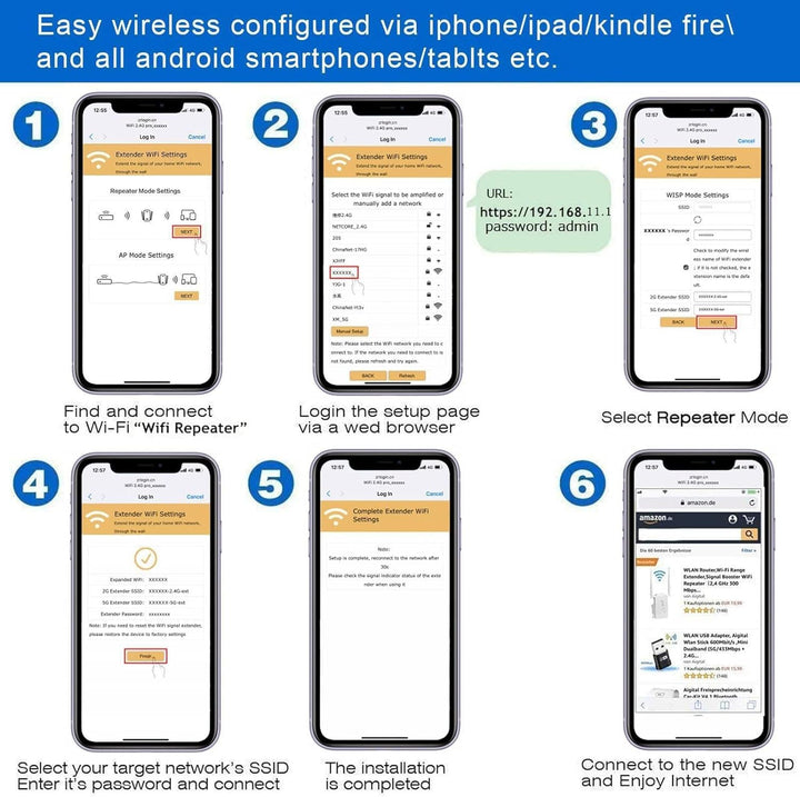 Extensor WiFi extensores WiFi amplificador de señal para
