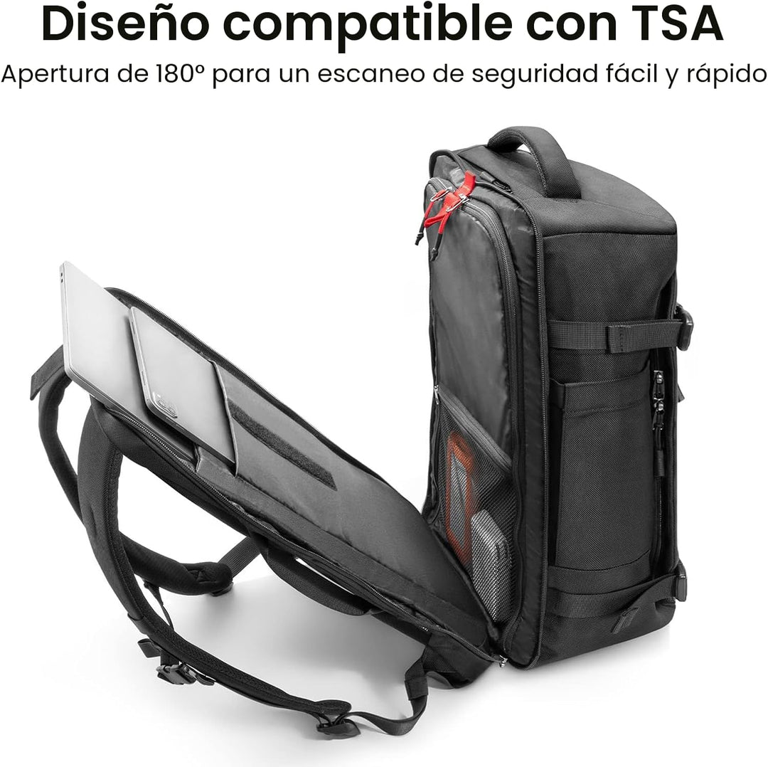 Mochila de viaje tomtoc, equipaje de mano aprobado para vuelos y co...