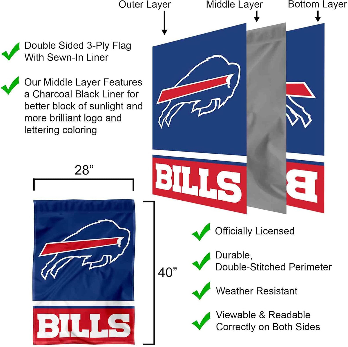 Bandera de casa de dos caras de Buffalo Bills