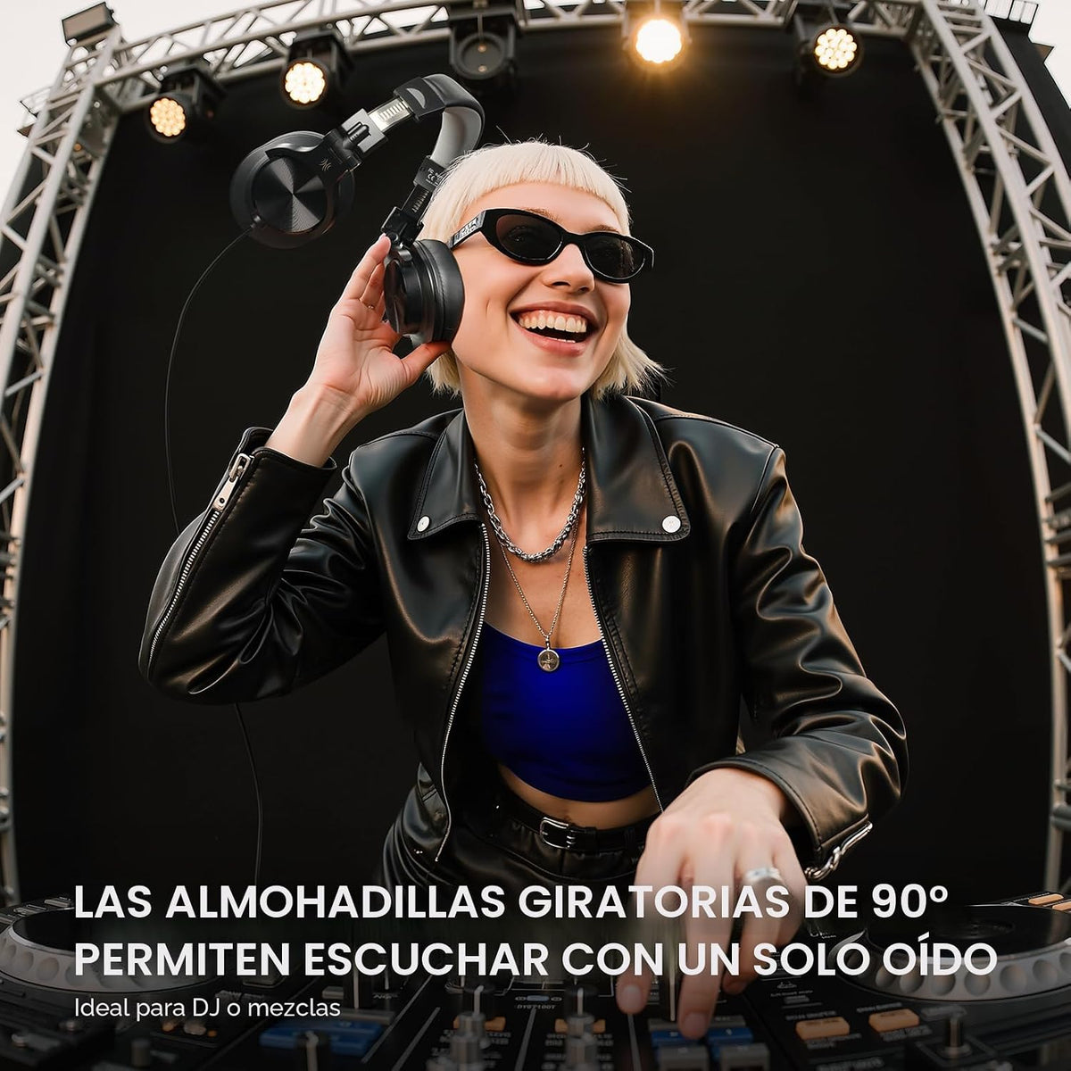 OneOdio A71D - Auriculares con cable de diadema, auriculares de monitor de estudio, auriculares estéreo de DJ de alta resolución con diseño plegable, conector de 3.5/6.35MM para grabación de AMP