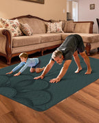 Esterilla de yoga grande (75.5 x 47.6 x 0.4 pulgadas) extra ancha y gruesa de 0.394 in
