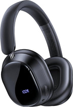 Hybird Auriculares inalámbricos Bluetooth 6.4 con cancelación activa de ruido, 140 horas de reproducción, ANC y pantalla de batería, auriculares con micrófono ENC de alta resolución