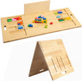 Bandeja/Falda de Construcción Plegable para Lego, Mesa de Construcción de Madera Grande, 41 x 21 in
