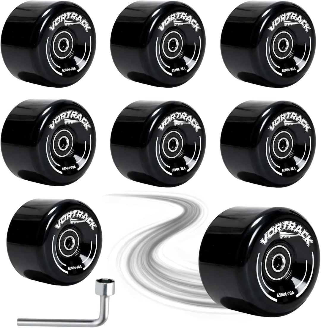 VORTRACK 78A - Ruedas para patines cuádruples paquete de 8