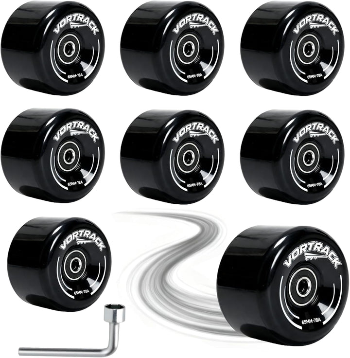 VORTRACK 78A - Ruedas para patines cuádruples paquete de 8