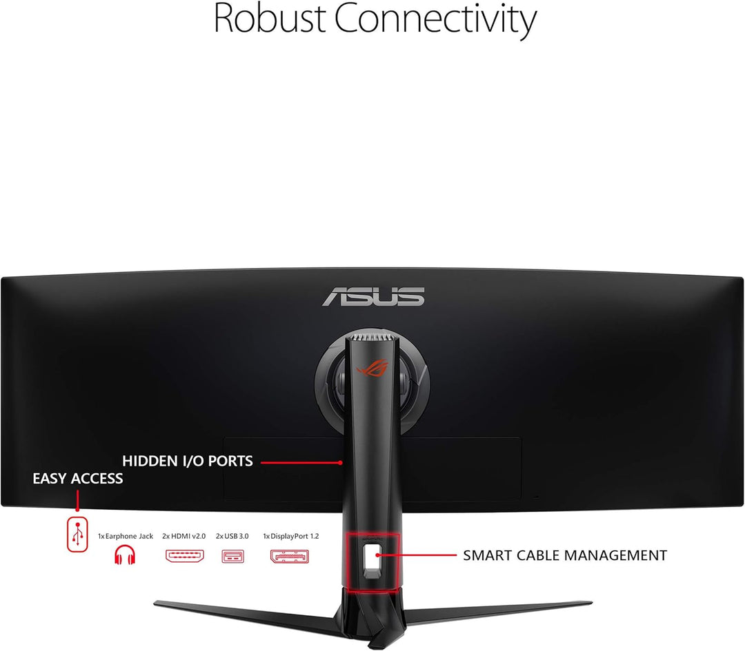 Asus ROG Strix XG49VQ - Monitor curvo FreeSync para juegos de 49 pu...