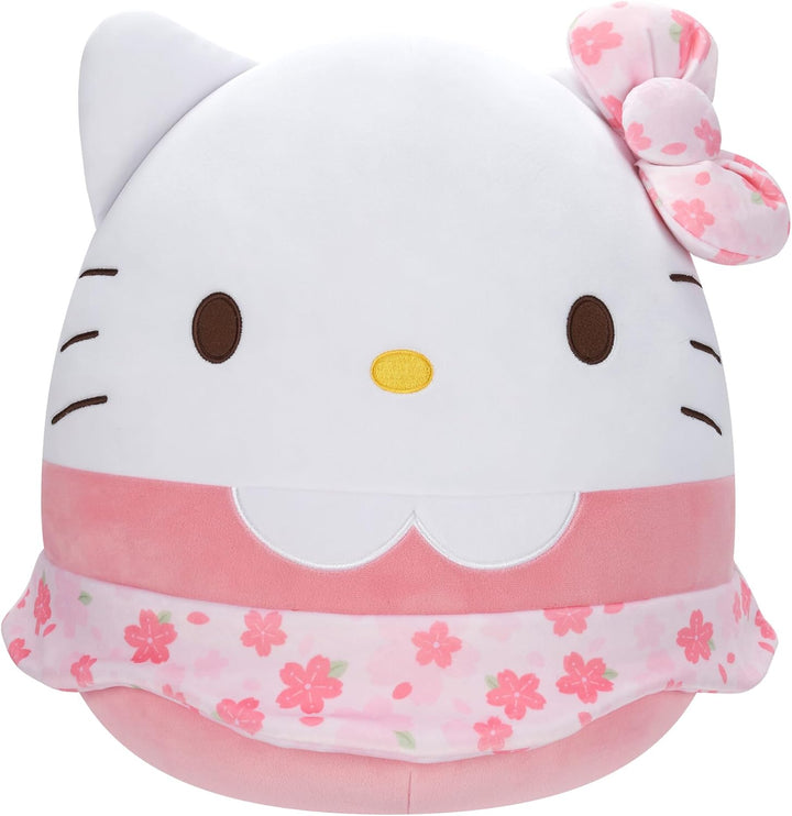 Squishmallows Original Sanrio Hello Kitty de 14 pulgadas con vestid...