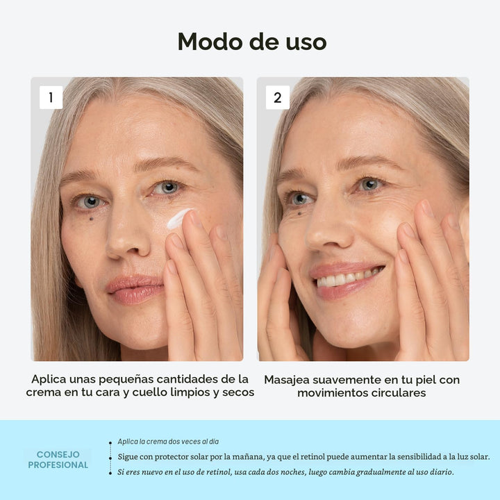 MAREE Crema hidratante facial con retinol para la cara \u2013 Crema...