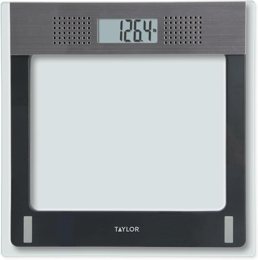 Taylor Precision Products balanza parlante electrónica de vidrio.