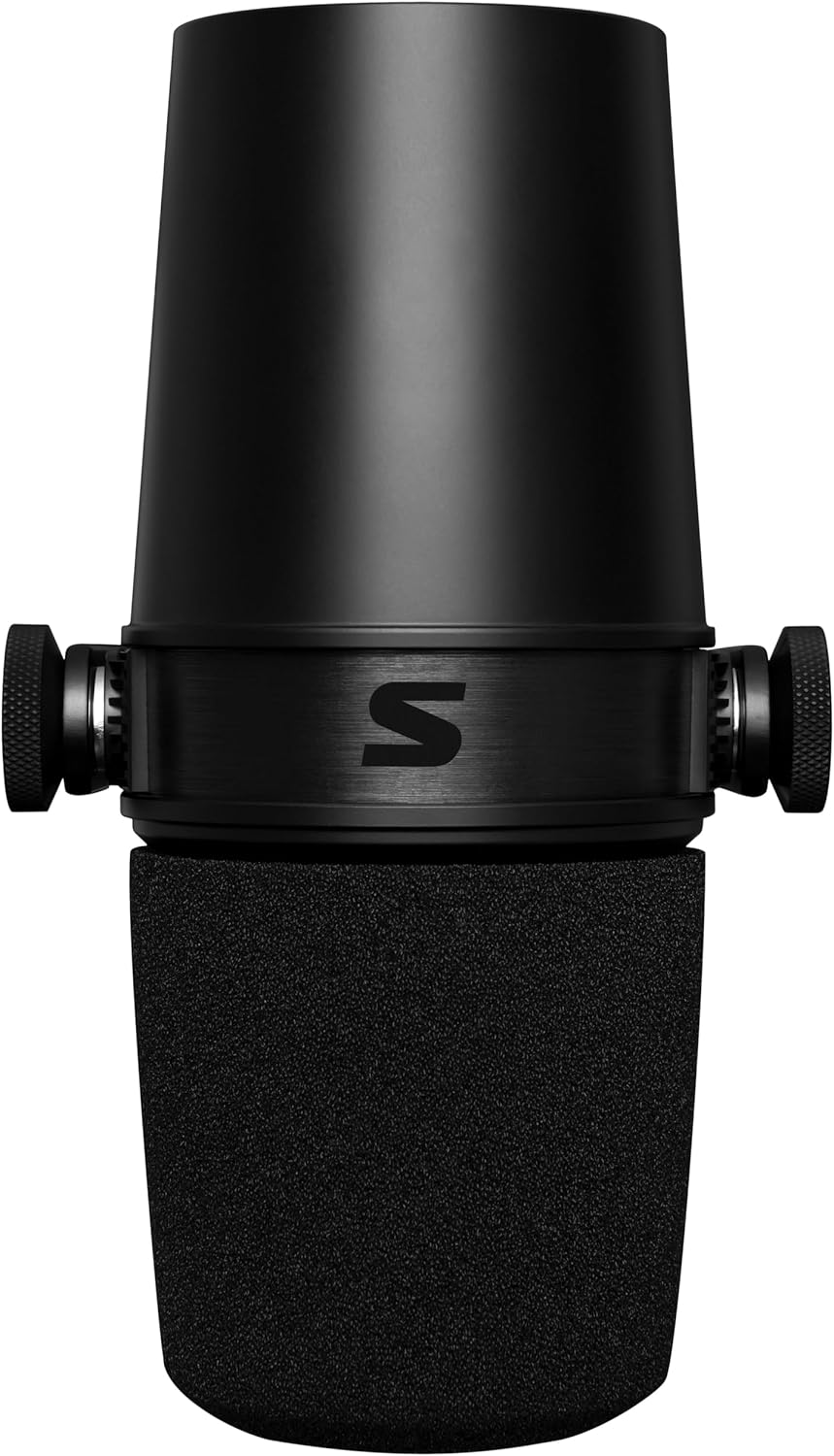 Shure MV7X - Micrófono dinámico XLR cardioide con aislamiento de vo...