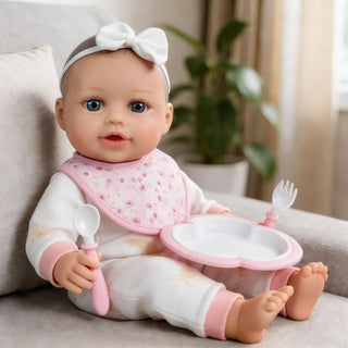 SCOM First Baby Doll Girl - Muñeca suave realista de 16 pulgadas co...