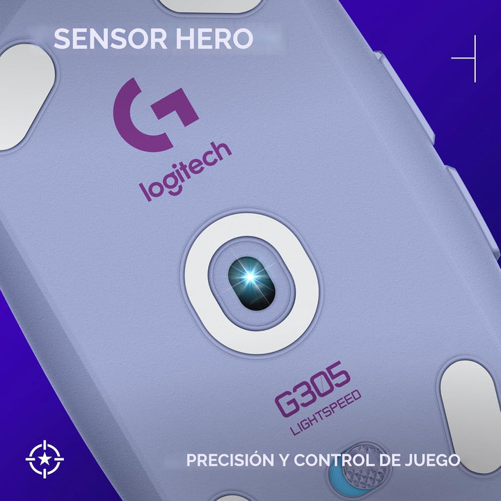 Logitech G 305 LIGHTSPEED - Mouse inalámbrico para juegos, sensor H...