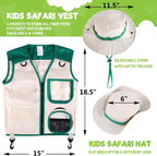 Kit de explorador para niños, atrapa insectos con prismáticos y chaleco de