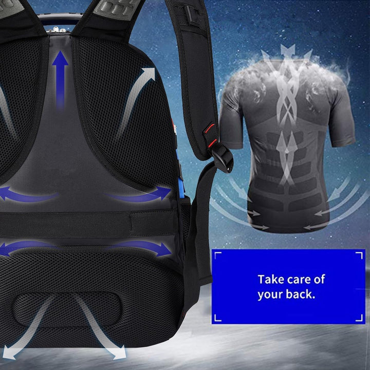 SHRRADOO Mochila de viaje extra grande para laptop de 50L con puert...