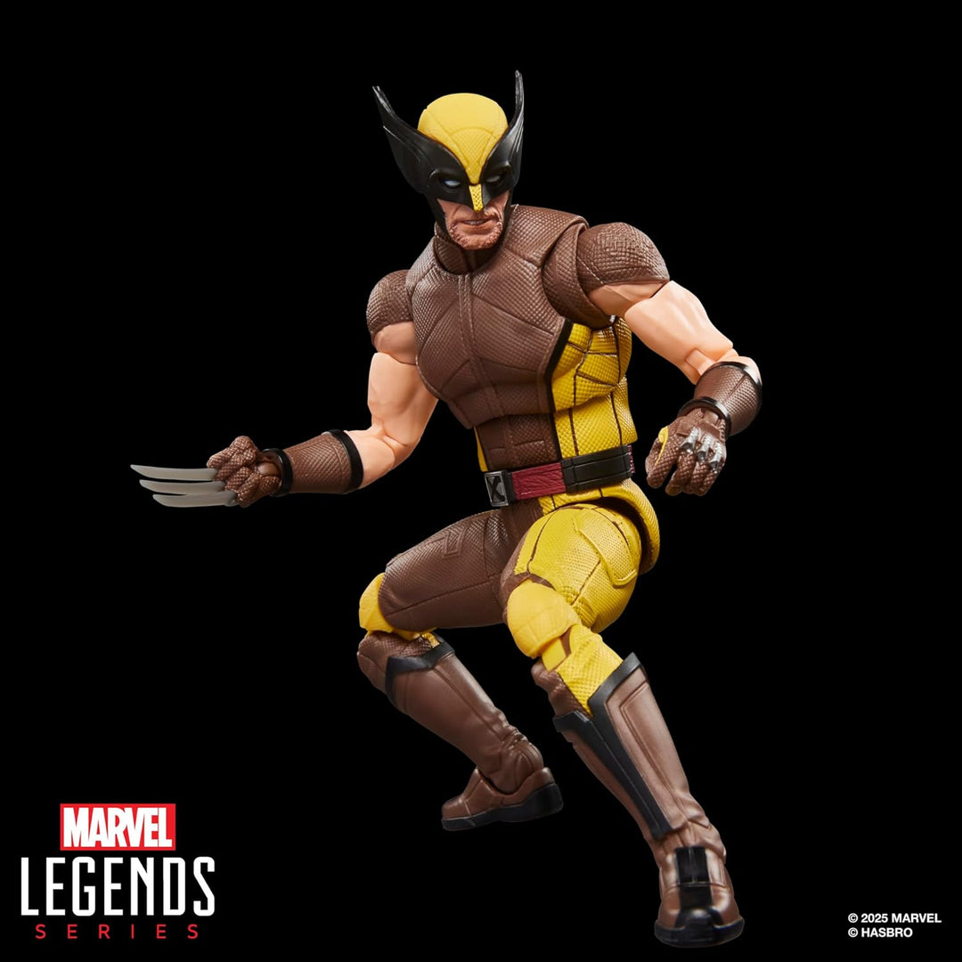 Marvel Legends Serie Wolverine (traje marrón), figura de acción de...