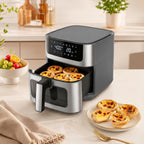 8-en-1 Air Fryer 6 Quarts, Airfryer con Presets y Window