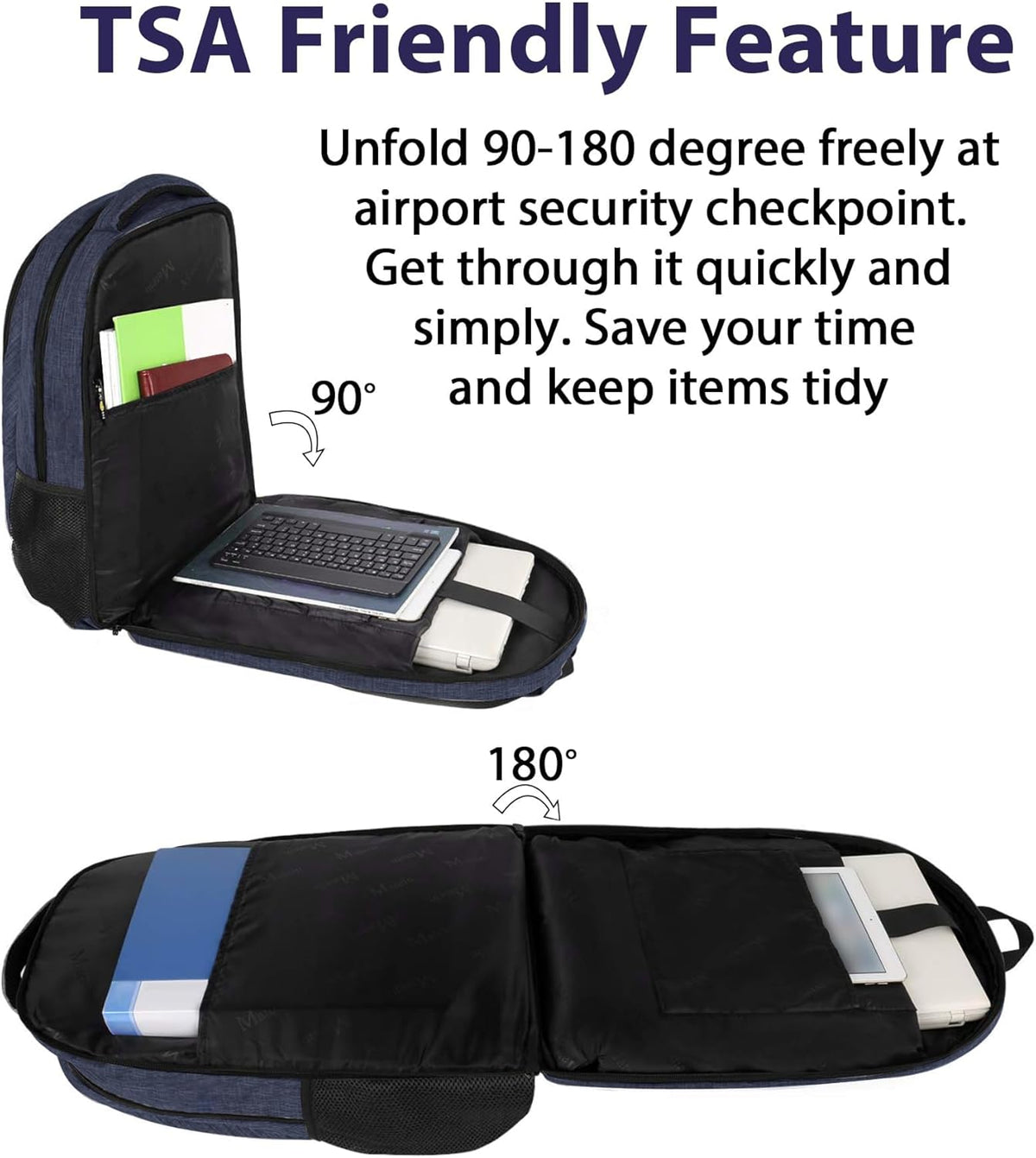MATEIN Mochila extra grande para laptop para hombres, mochila de vi...
