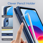 JETech Protector de pantalla de privacidad para iPad (A16) de 11ª/10ª generación (2025/2022) y funda mate con soporte para lápices