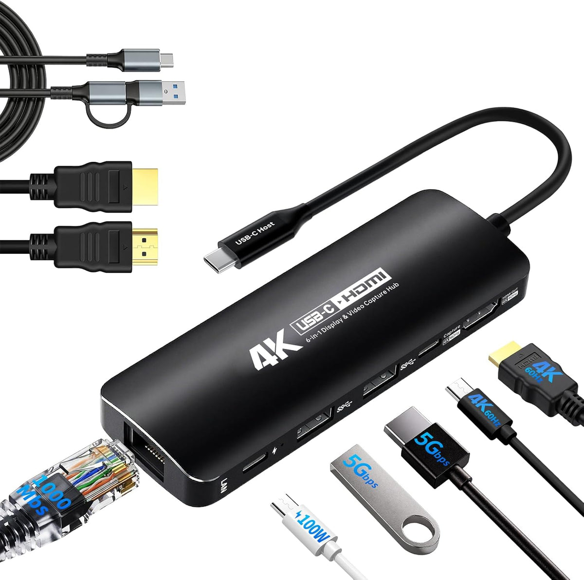 Guermok, GM-75, hub USB