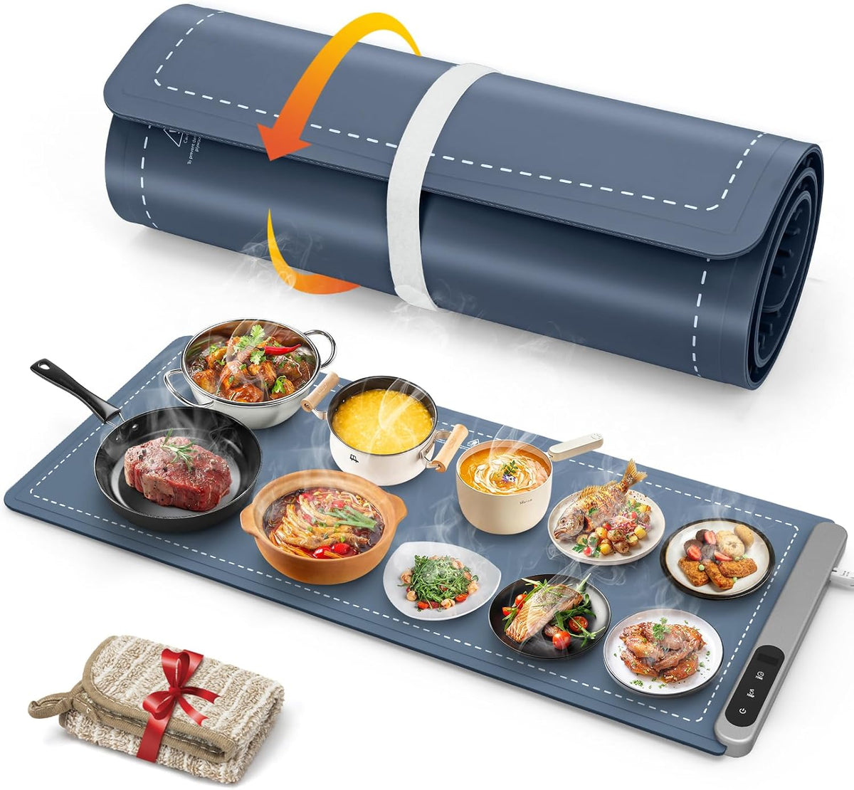 FYY Alfombrilla de calentamiento extra grande para alimentos