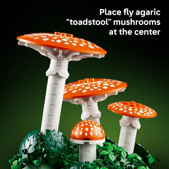 LEGO Botanicals Woodland Mushrooms - Juego de construcción para adu...