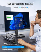 WENTER, hub USB 3.0 de 10 puertos, alimentado