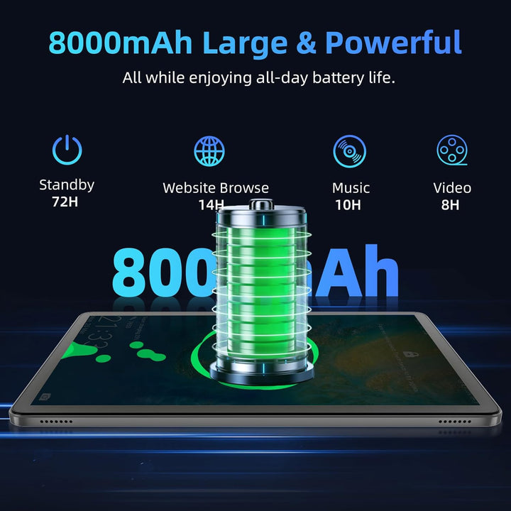 Tablet Android 15 actualizada 2026, tabletas de 11 pulgadas, CPU Oc...