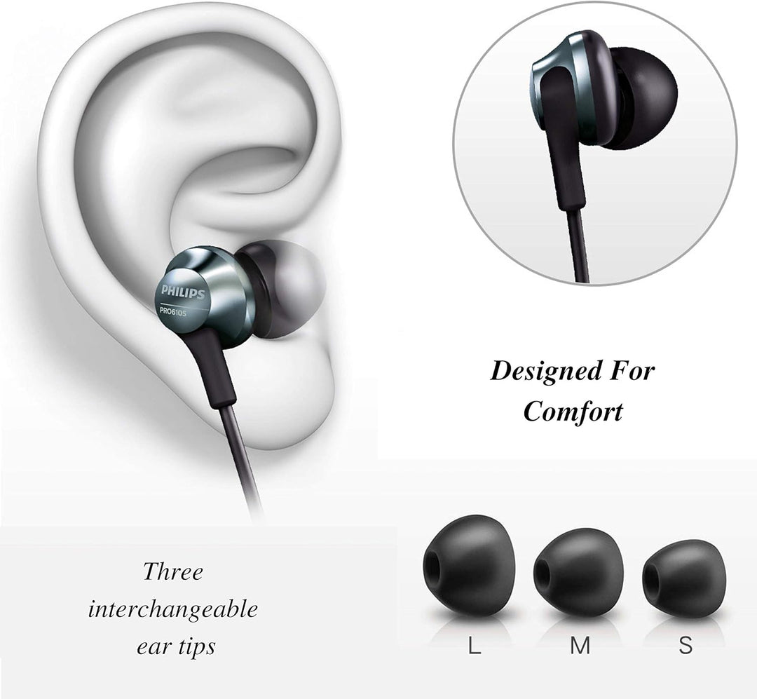 Auriculares con cable Philips Pro con micrófono, auriculares intrau...