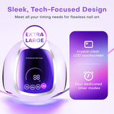 Lámpara de uñas UV, secador de uñas LED de 180 W para esmalte de ge...