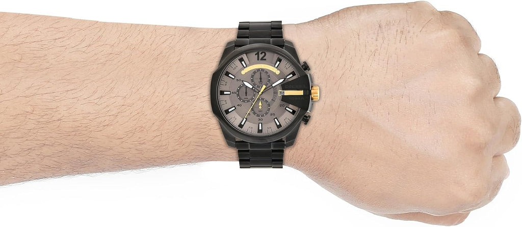 Diesel Mega Chief Reloj de acero inoxidable para hombre con movimiento analógico o digital