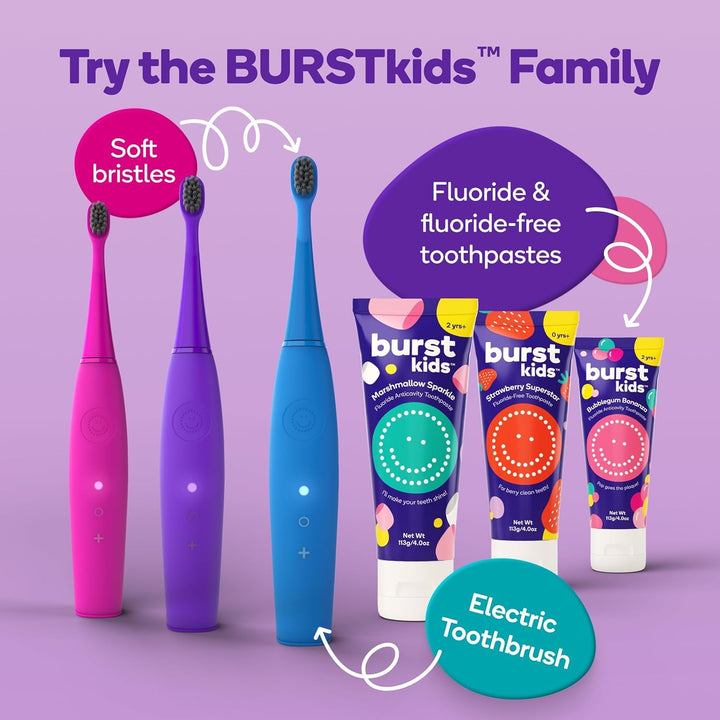 Cepillo de dientes eléctrico Burst para niños y niños pequeños (azu...