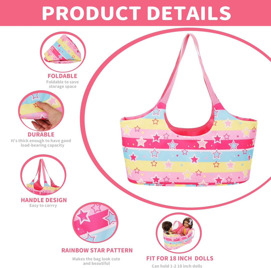 Ecore Fun Juego de accesorios para muñecas de 18 pulgadas, juego de...