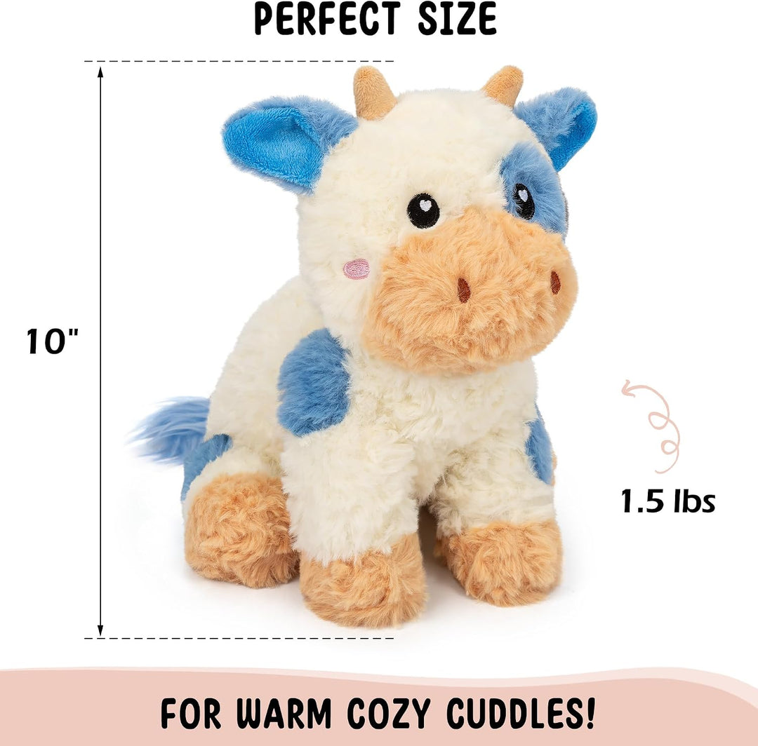 Vacas de peluche microondables y ponderadas - Almohadilla de calent...