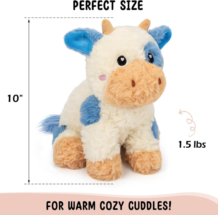 Vacas de peluche microondables y ponderadas - Almohadilla de calent...