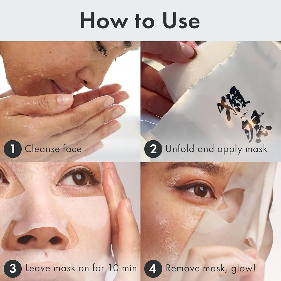 Dassai-beauty - Mascarilla facial en lámina, fermento de sake Dassa...