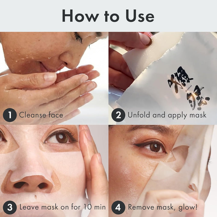 Dassai-beauty - Mascarilla facial en lámina, fermento de sake Dassa...