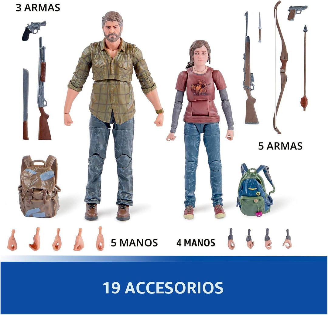 PlayStation The Last of US, paquete de 2 figuras de acción de Joel...