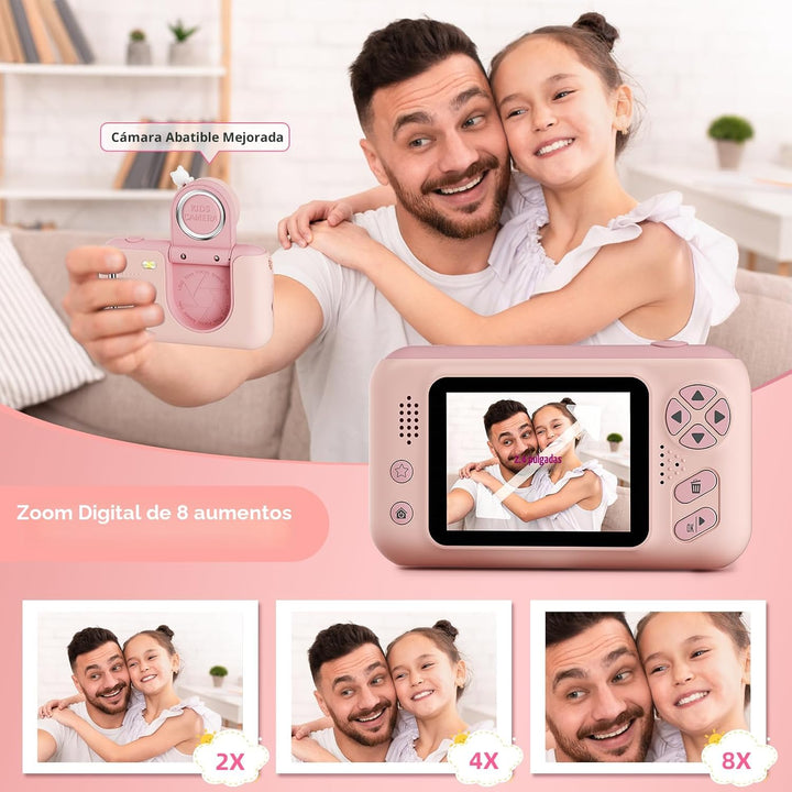 Makolle Cámara de selfie infantil de video digital HD, regalo de cu...