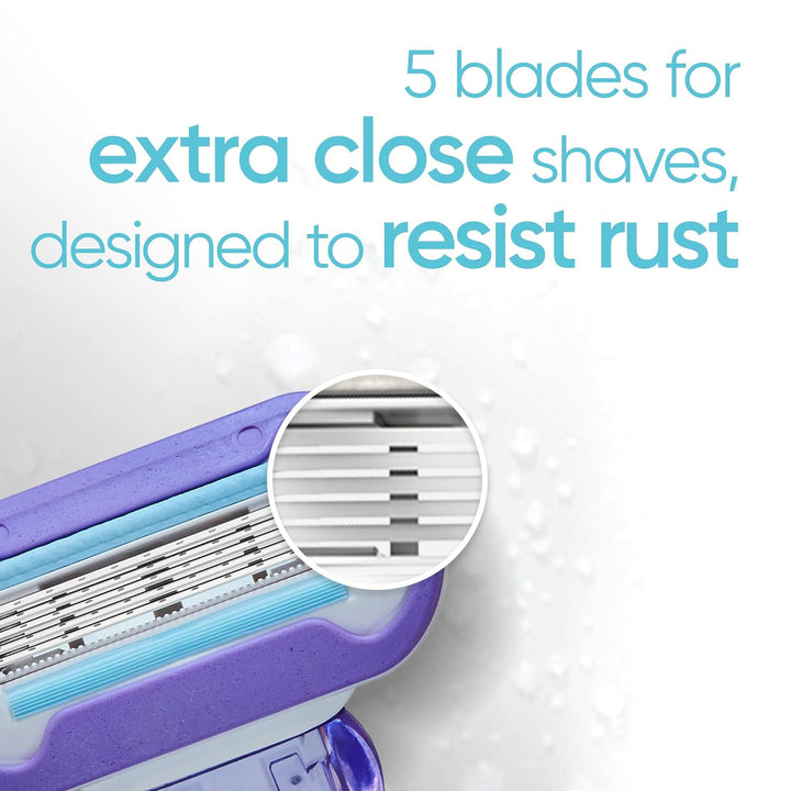Gillette Venus Deluxe Smooth Swirl Mango de maquinilla de afeitar p...