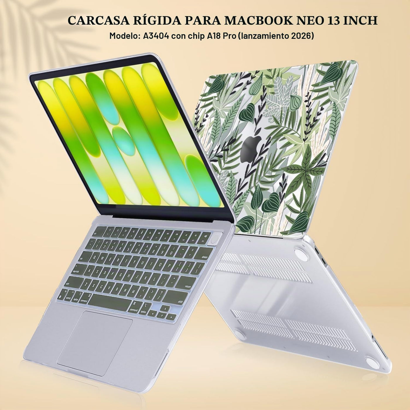 LCMOCICO Funda compatible con MacBook Neo de 13 pulgadas, modelo A3...
