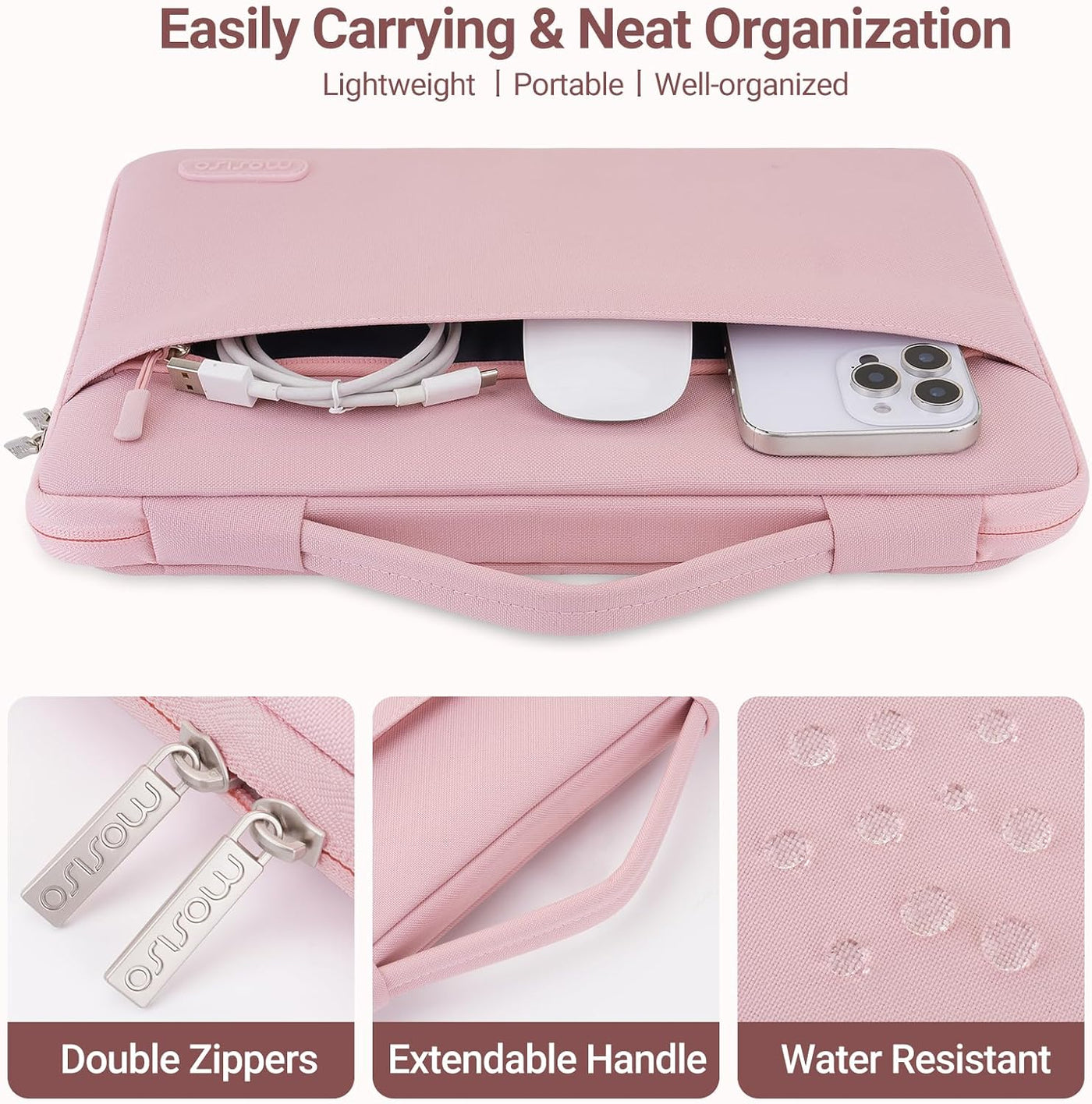 MOSISO Funda compatible con MacBook Air de 13 pulgadas M5 2026 M4 M...