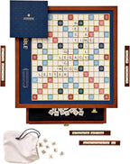 WS Game Company Scrabble Legacy Edition - Juego de mesa giratorio de madera