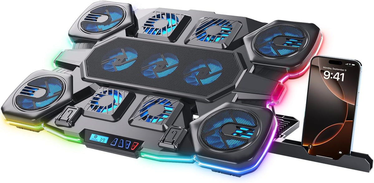 Almohadilla de refrigeración para laptop para videojuegos, 11 venti...